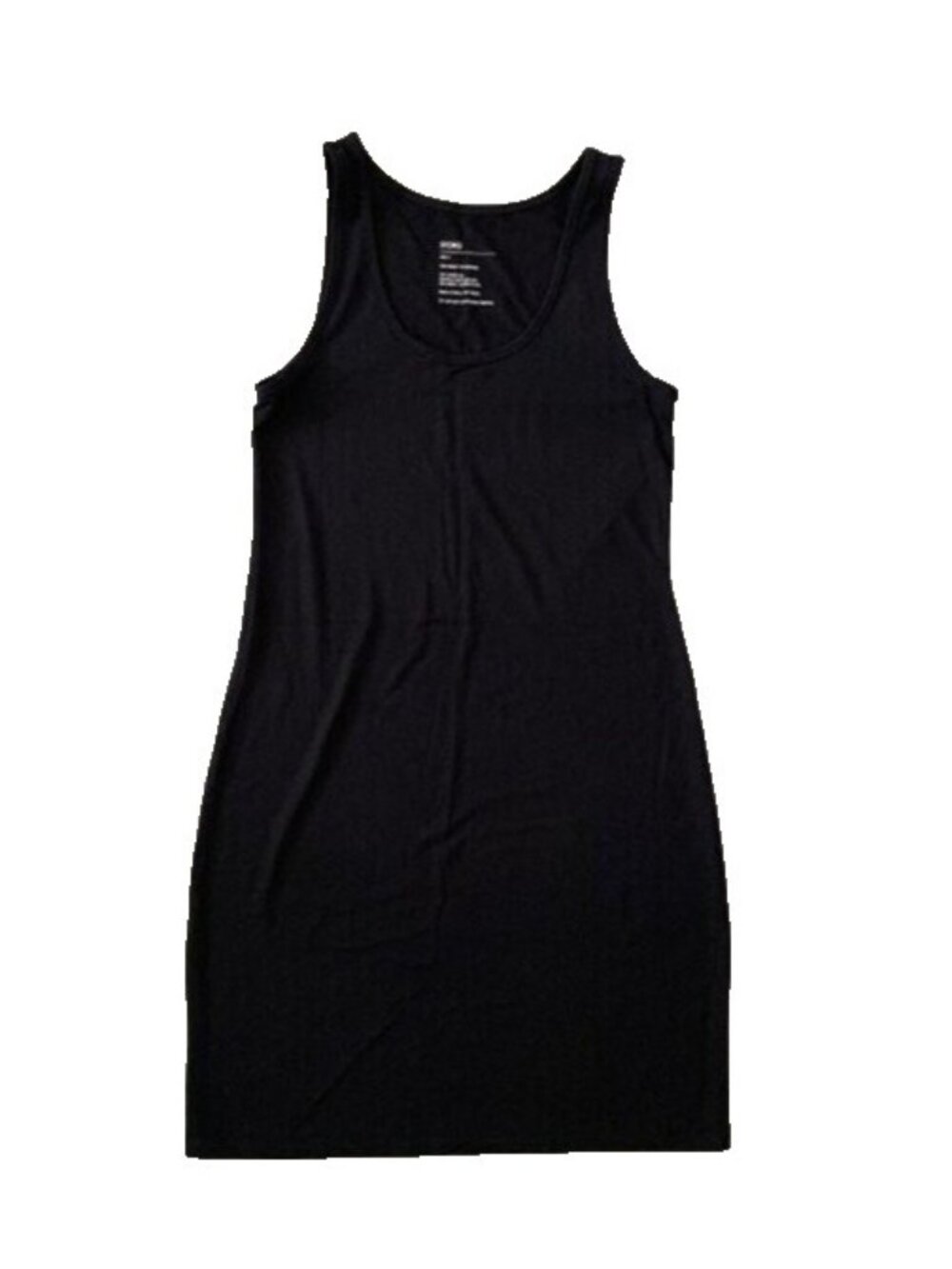 Storq Maternity Tank Shirt Dress Black Modal Stretch Scoop Soft Comfy Large / 3